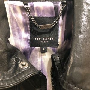 Ted Baker London Leather Jacket size 2/XS